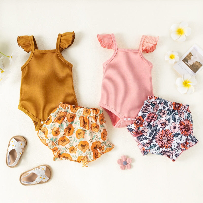 Conjunto Infantil Feminino Floral