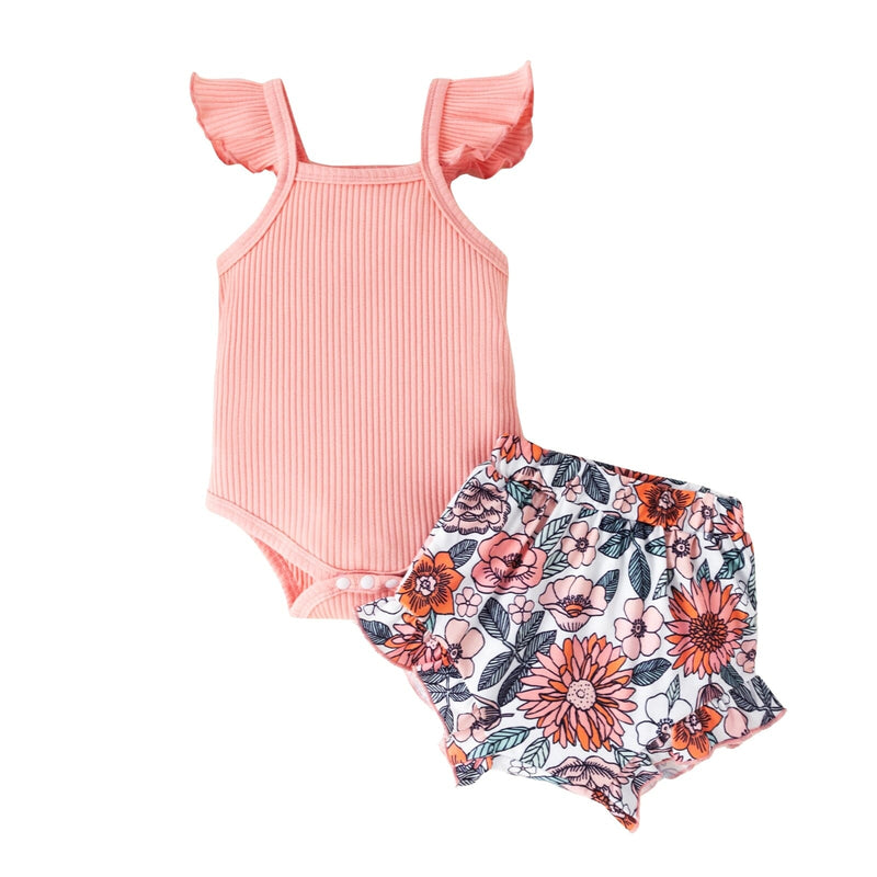 Conjunto Infantil Feminino Floral