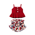 Conjunto Infantil Feminino Flores e Alcinha