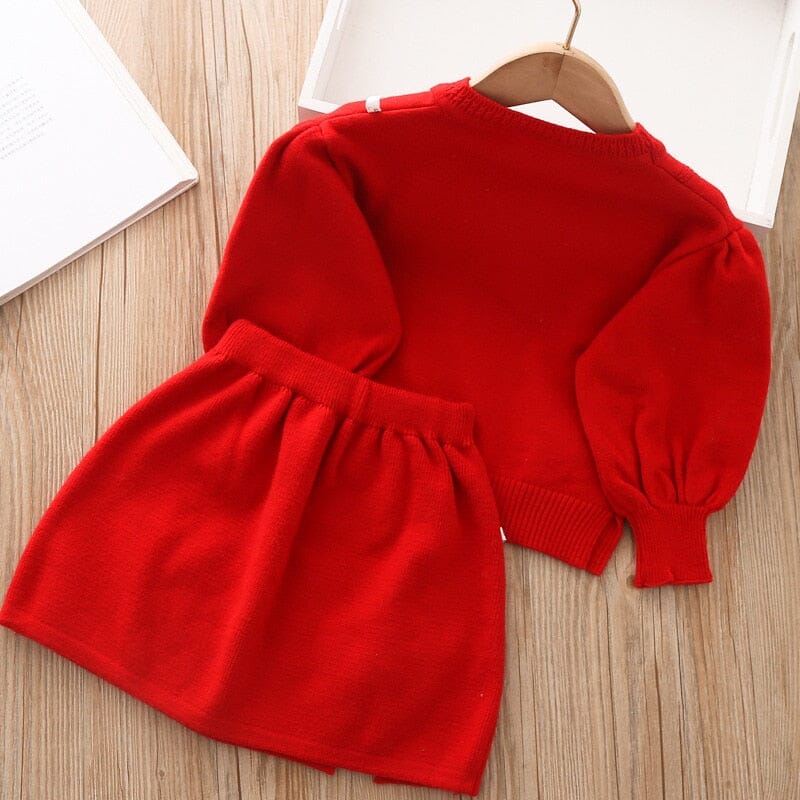 Conjunto Infantil Feminino Inverno Laçinho