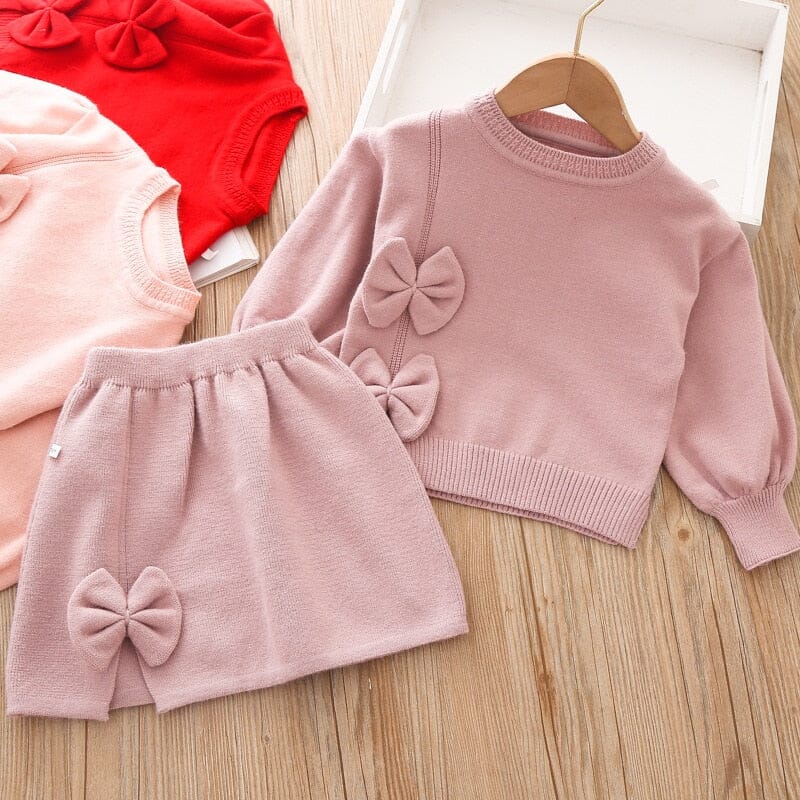 Conjunto Infantil Feminino Inverno Laçinho