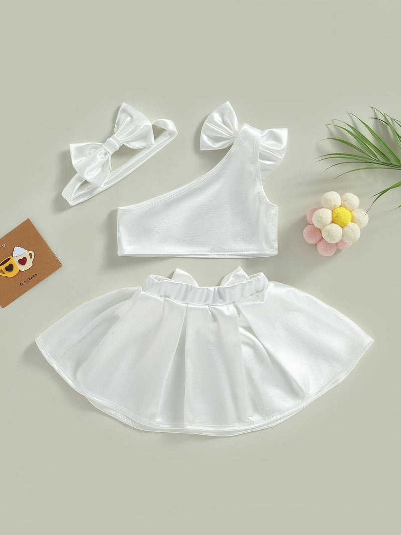 Conjunto Infantil Feminino Lacinhos + Faixa