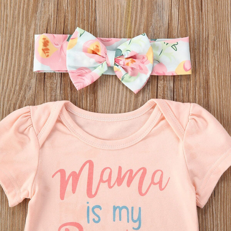 Conjunto Infantil Feminino "Mamãe é Minha Melhor Amiga"