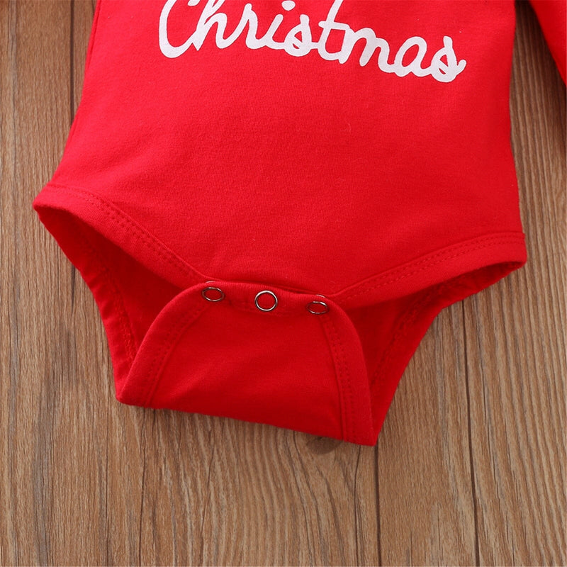 Conjunto Infantil Feminino "Meu 1º Natal