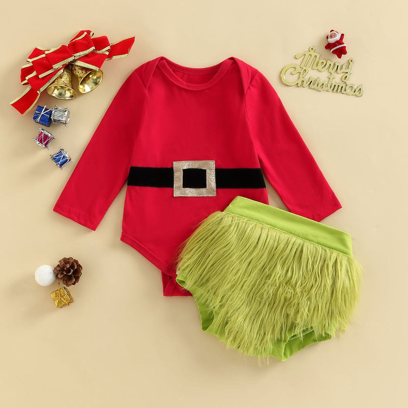 Conjunto Infantil Feminino Natalino Franjinha