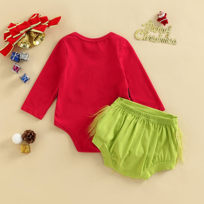 Conjunto Infantil Feminino Natalino Franjinha