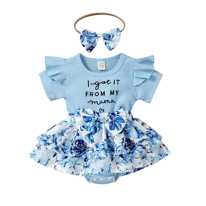 Conjunto Infantil Feminino "Peguei da Mamãe"