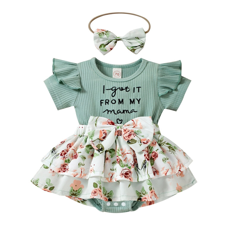 Conjunto Infantil Feminino "Peguei da Mamãe"