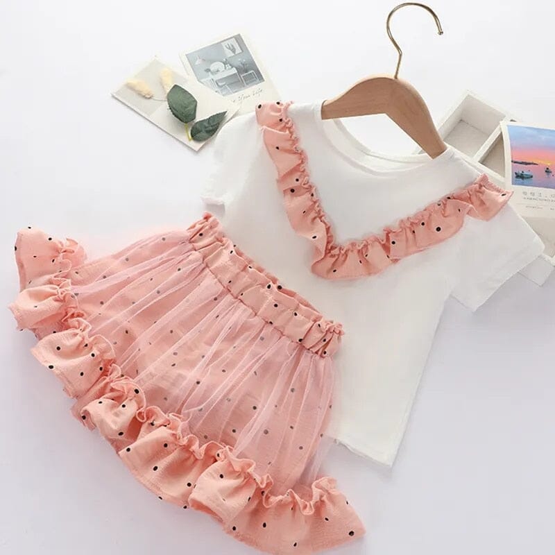 Conjunto Infantil Feminino Poá