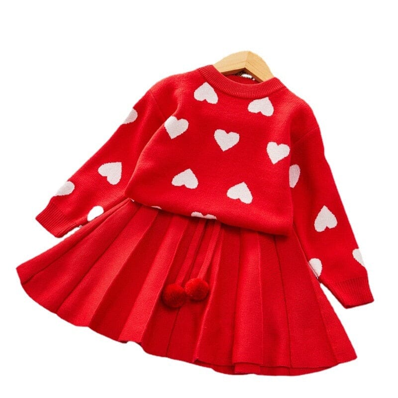 Conjunto Infantil Feminino Pompom Amor