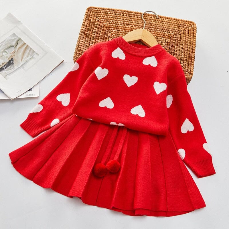 Conjunto Infantil Feminino Pompom Amor