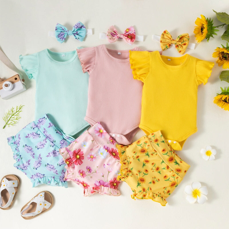 Conjunto Infantil Feminino Primavera + Faixa