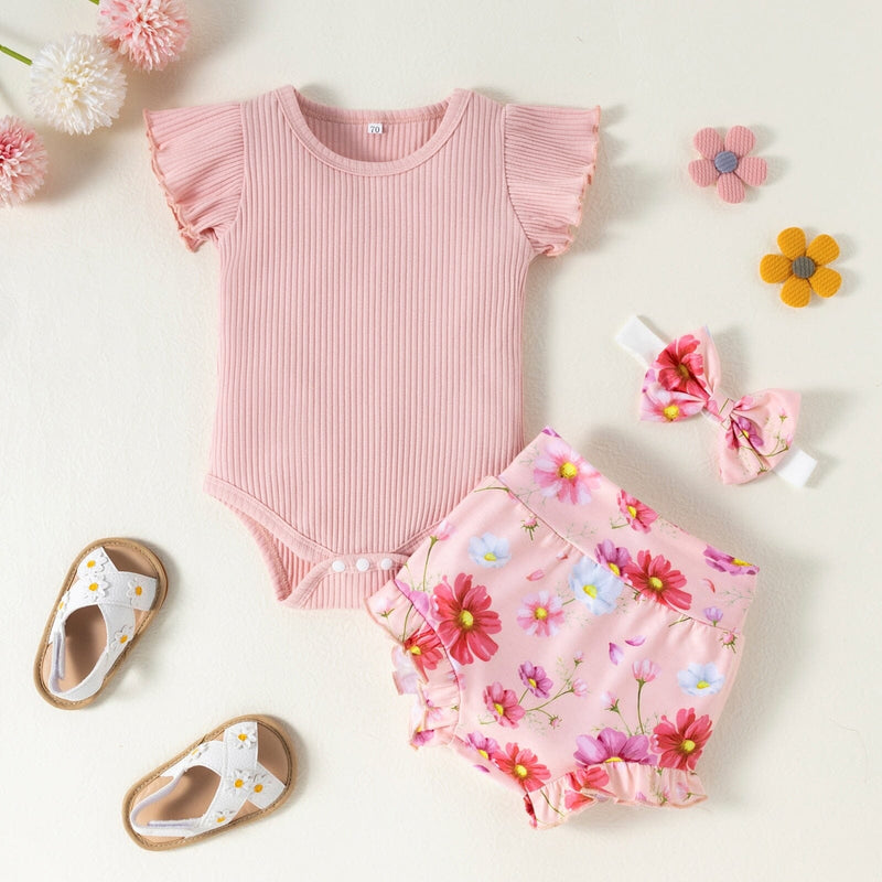 Conjunto Infantil Feminino Primavera + Faixa