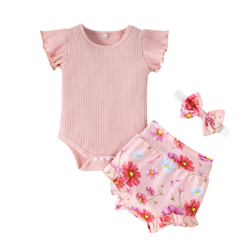 Conjunto Infantil Feminino Primavera + Faixa