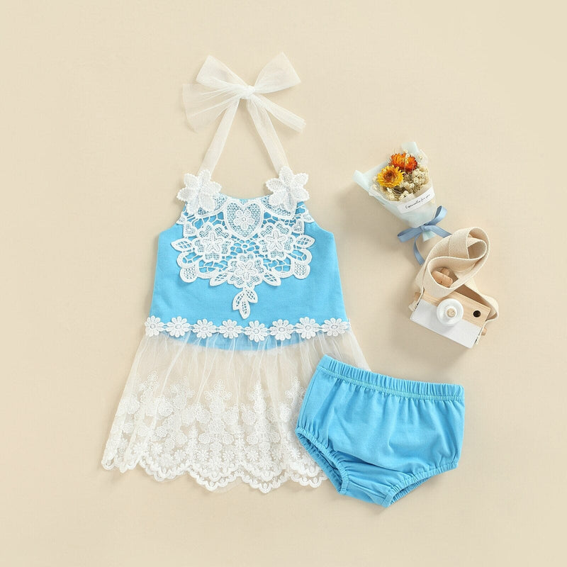 Conjunto Infantil Feminino Renda