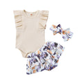 Conjunto Infantil Feminino Sainha Florida + Faixa