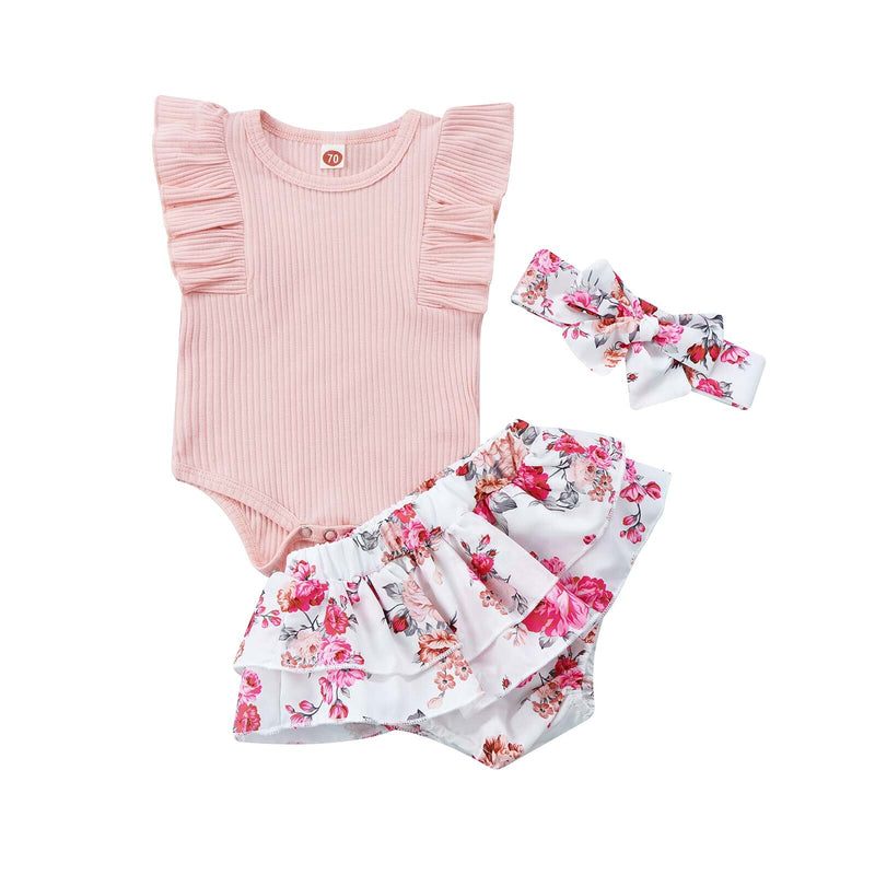 Conjunto Infantil Feminino Sainha Florida + Faixa