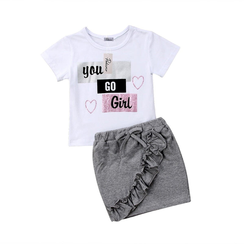 Conjunto Infantil Feminino "Vai Garota"