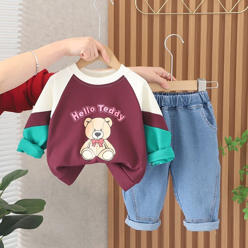 Conjunto Infantil Masculino Hello Teddy