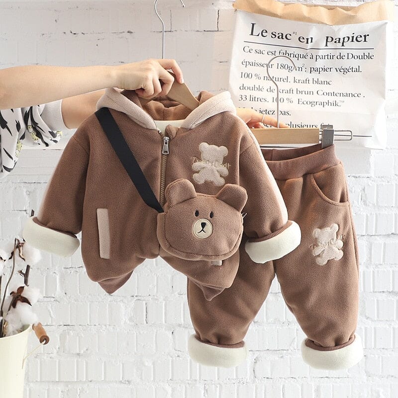 Conjunto Infantil Inverno Ursinho 3 Peças