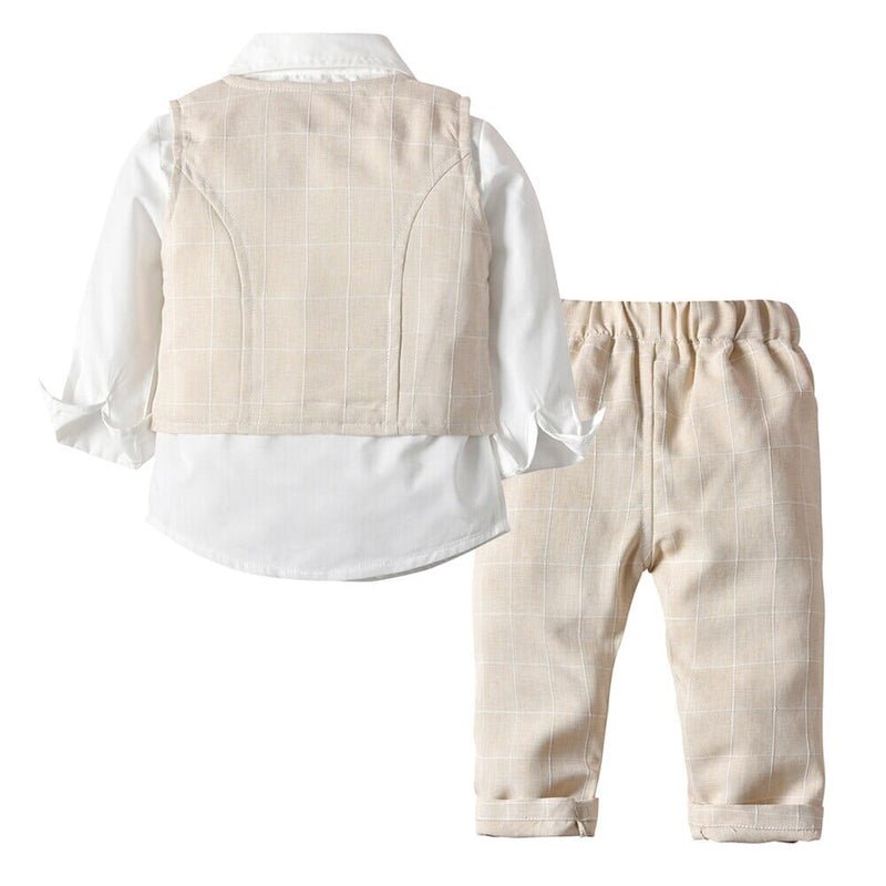 Conjunto Infantil Masculino Batizado Colete e Gravatinha