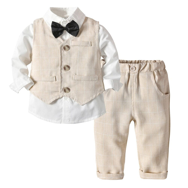 Conjunto Infantil Masculino Batizado Colete e Gravatinha