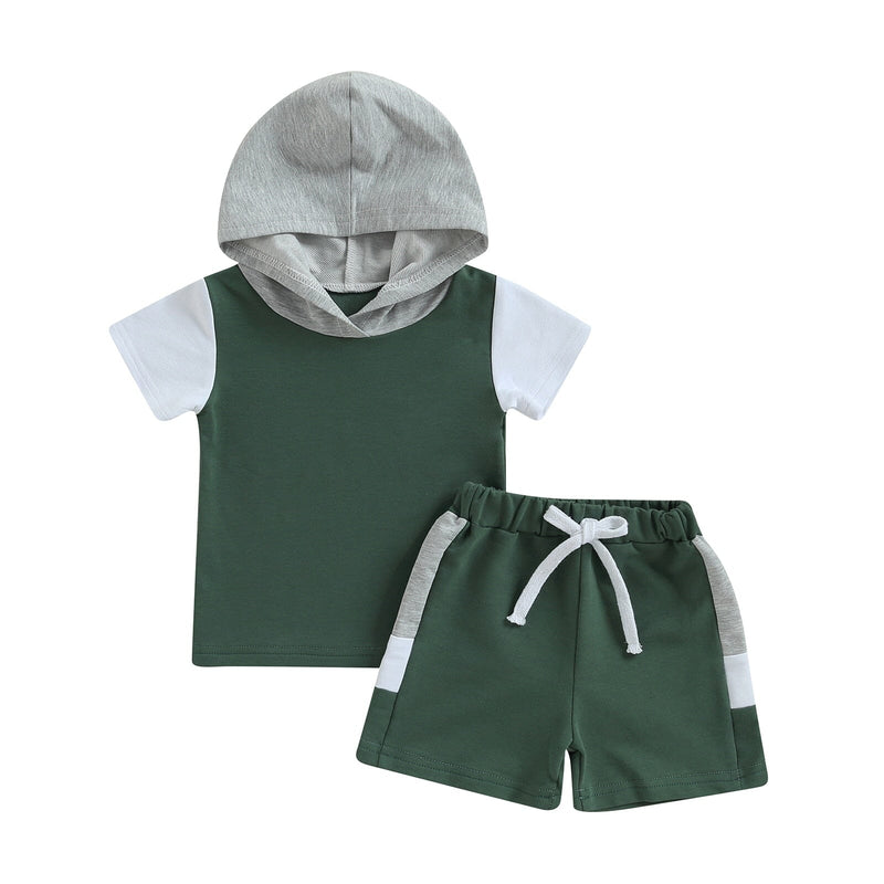 Conjunto Infantil Masculino Cadarço com Capuz