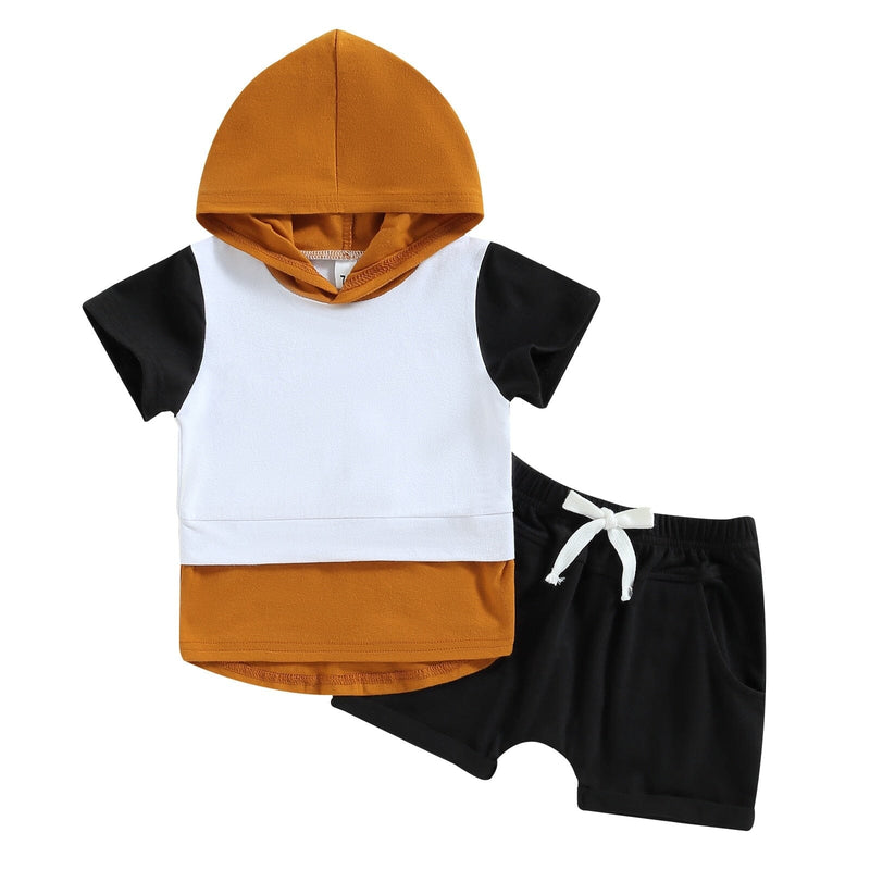 Conjunto Infantil Masculino Caramelo com Capuz