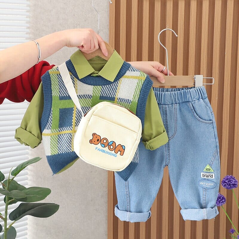 Conjunto Infantil Masculino Inverno 4 Peças