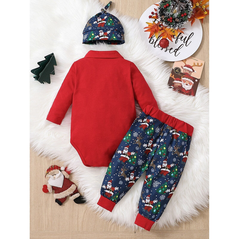 Conjunto Infantil Masculino "Meu Primeiro Natal"