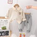 Conjunto Infantil Masculino Polo Listras