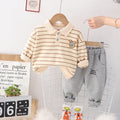 Conjunto Infantil Masculino Polo Listras