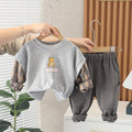 Conjunto Infantil Masculino Xadrez Ursinho