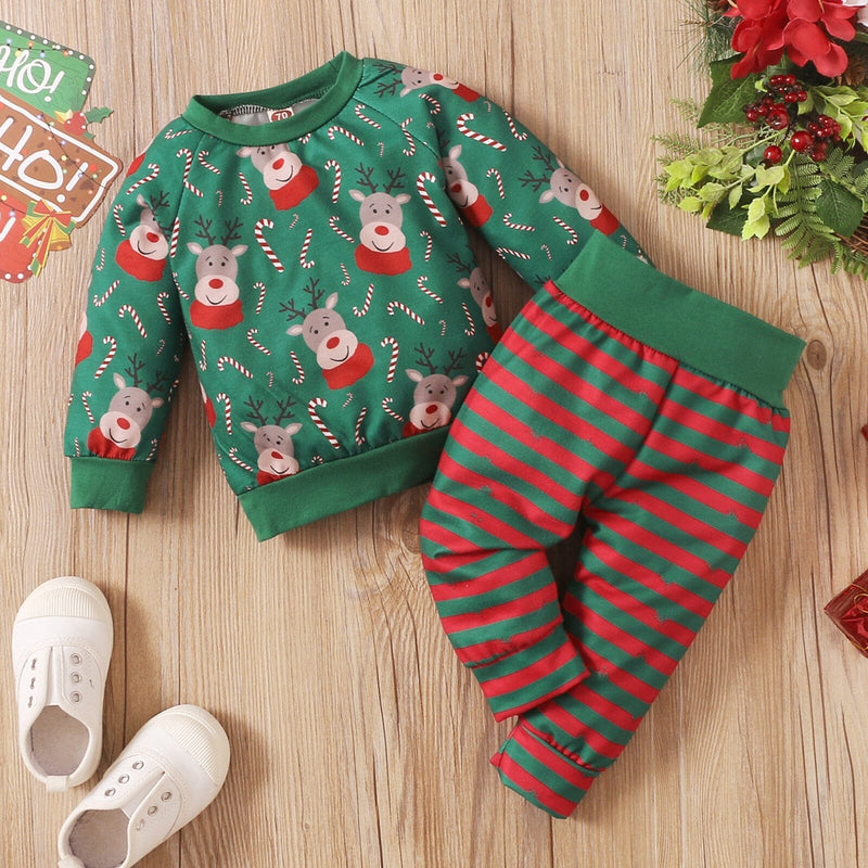 Conjunto Infantil Rena de Natal