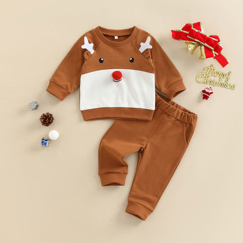 Conjunto Infantil Rena de Natal