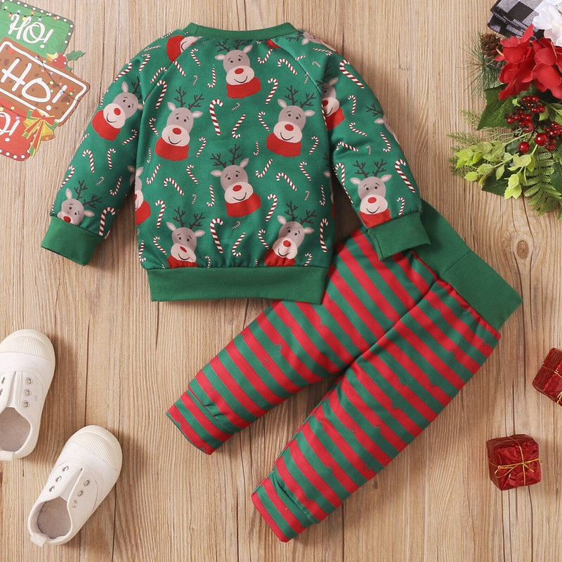 Conjunto Infantil Rena de Natal