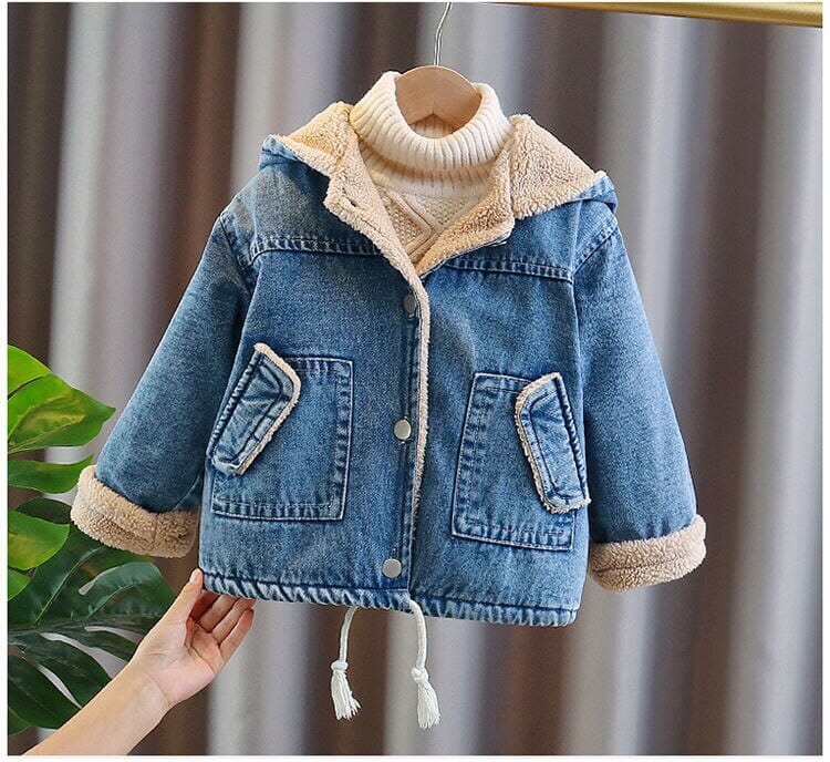 Jaqueta Infantil Jeans Orelhinhas