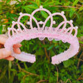 Tiara Infantil Rosa Princesa