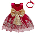 Vestido De Festa Infantil Natal Luxo