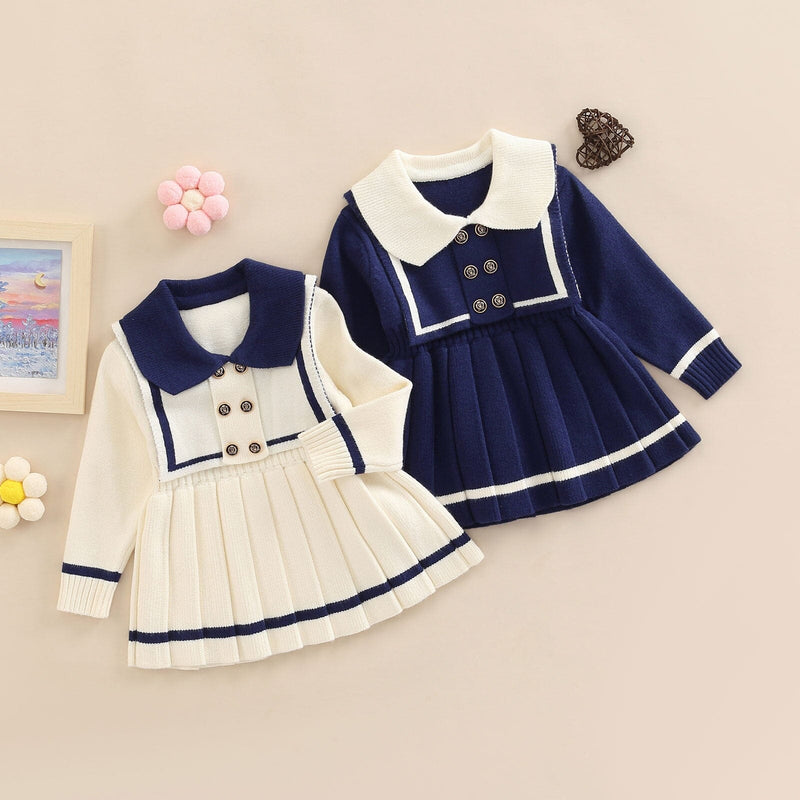 Vestido Infantil Azul Golinha