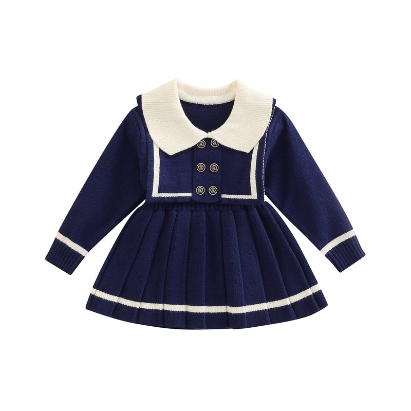 Vestido Infantil Azul Golinha