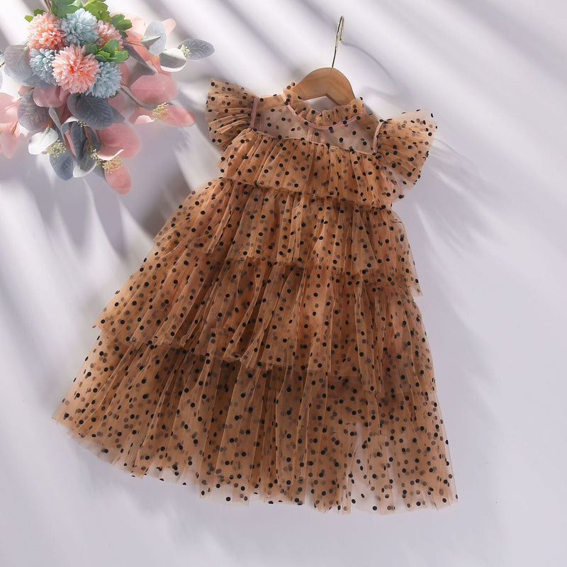 Vestido Infantil Babados Tule