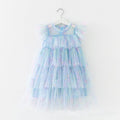 Vestido Infantil Babados Tule