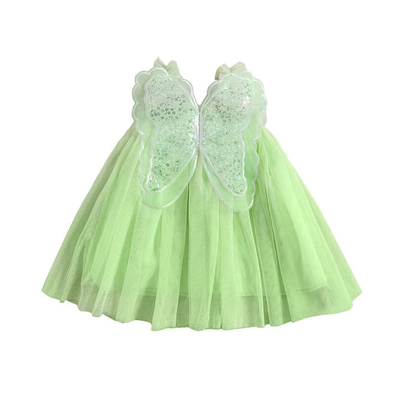 Vestido Infantil Borboleta Tule