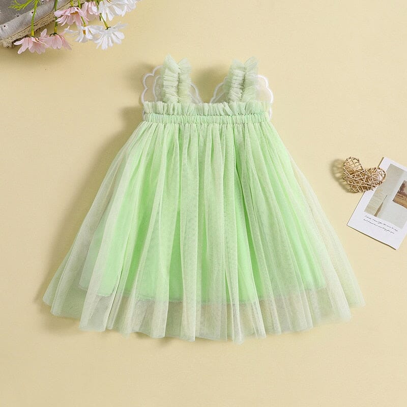 Vestido Infantil Borboleta Tule