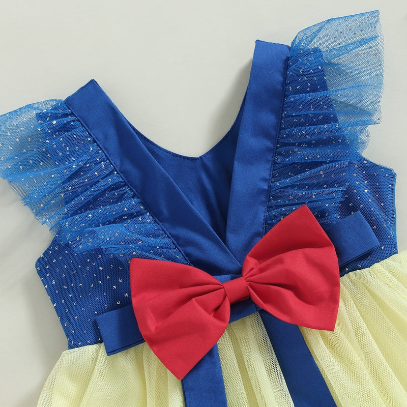 Vestido Infantil Branca de Neve