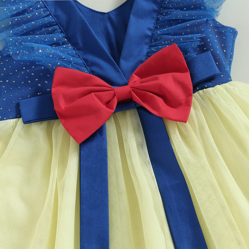 Vestido Infantil Branca de Neve