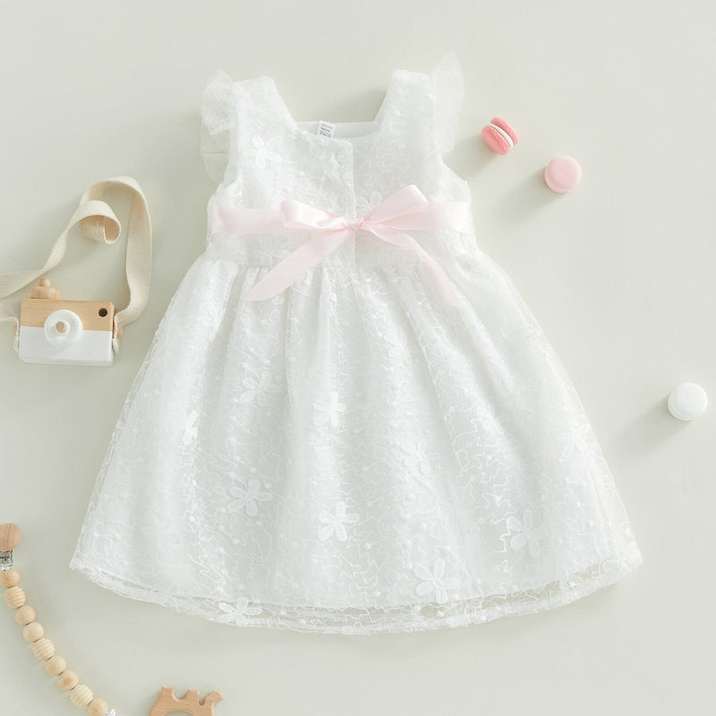 Vestido Infantil Detalhes e Laço