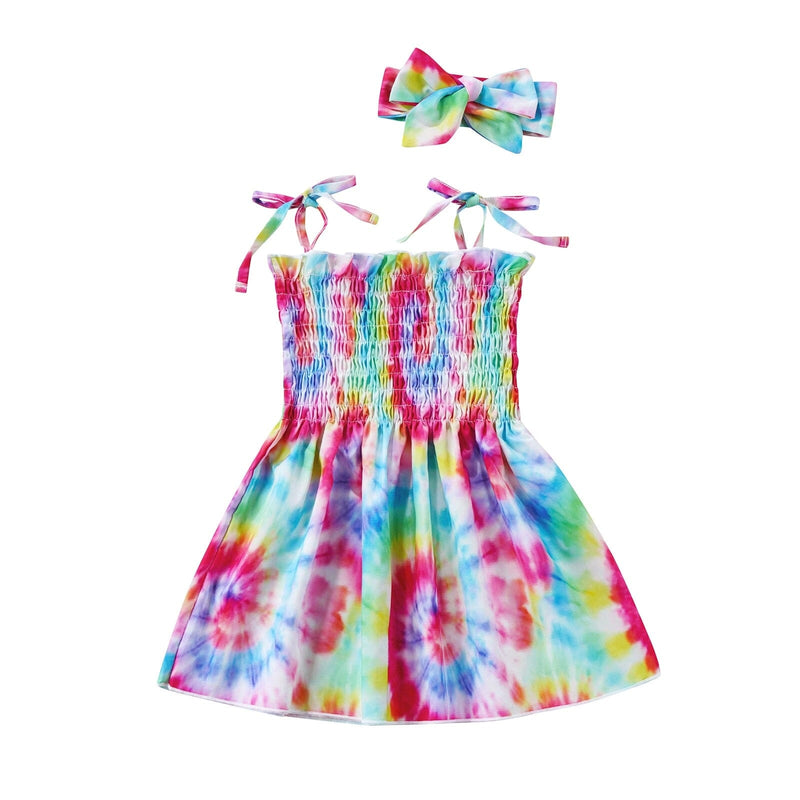 Vestido Infantil Estampas + Faixa