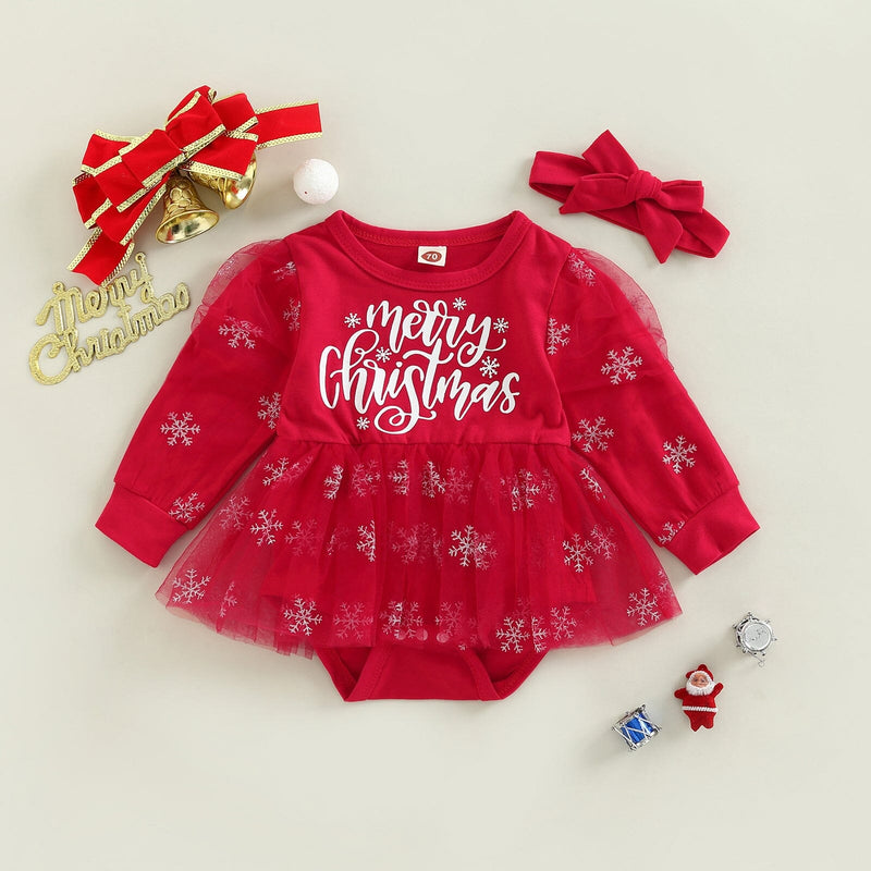 Vestido Infantil "Feliz Natal"